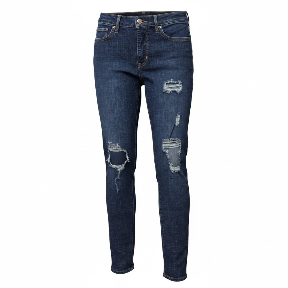 Jeans Levis 29 Womens‎ Dark Blue Excellent 311 Shaping Skinny Distressed Ripped